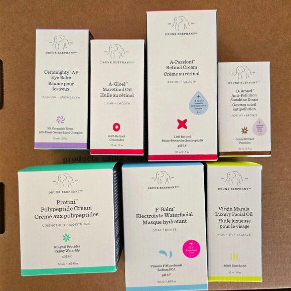 Drunk Elephant – 7 Full-Size Products – NEW in Box – Value $600 - Picture 1 of 3